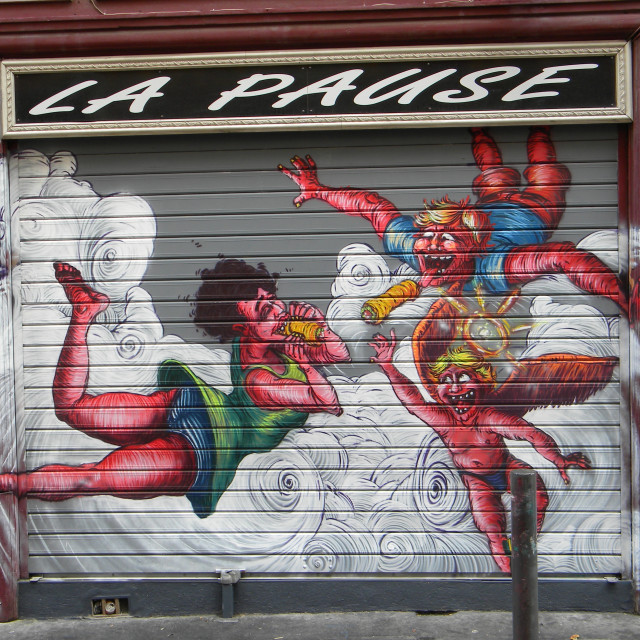 "Mural - Marseille" by Amit Mendelsohn - £50.00 "Mural - Marseille" stock image