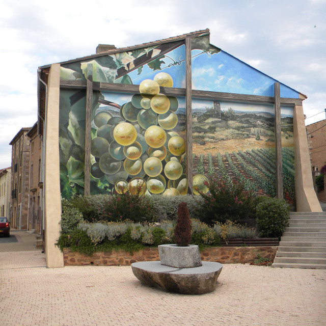"Mural - Provence" by Amit Mendelsohn - £50.00 "Mural - Provence" stock image
