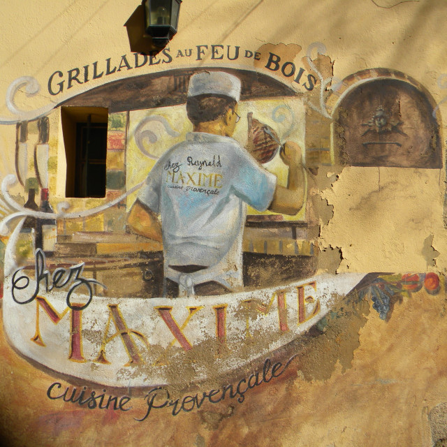 "Mural - Aix en Provence" by Amit Mendelsohn - £50.00 "Mural - Aix en Provence" stock image