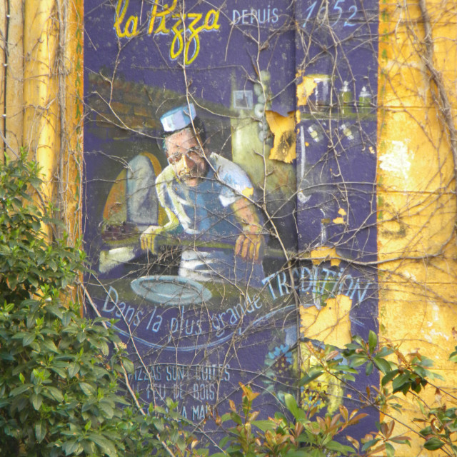 "Mural - Aix en Provence" by Amit Mendelsohn - £50.00 "Mural - Aix en Provence" stock image