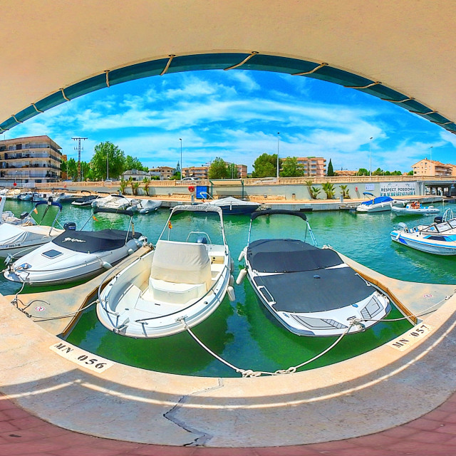 "Marina Nou Fontana Canal" stock image