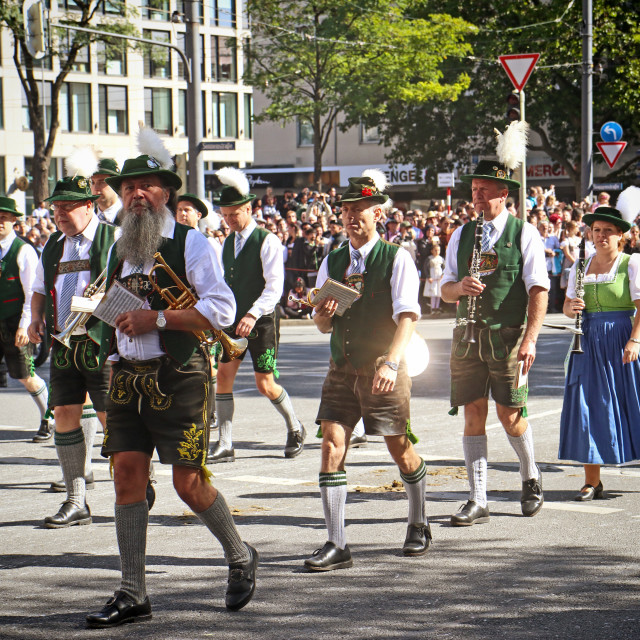 "Oktoberfest parade" stock image