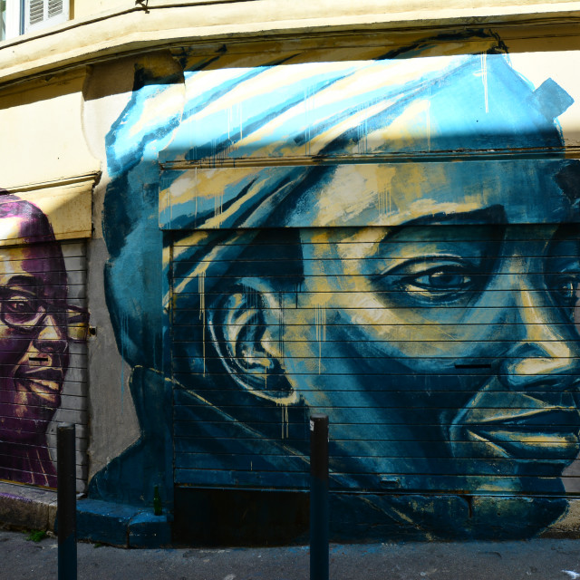 "Mural - Marseille" by Amit Mendelsohn - £50.00 "Mural - Marseille" stock image