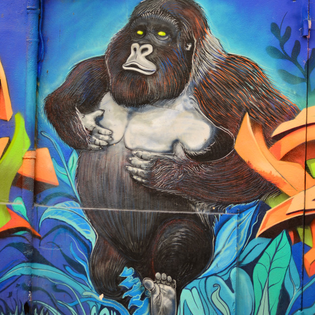 "Mural, Marseille" by Amit Mendelsohn - £50.00 "Mural, Marseille" stock image