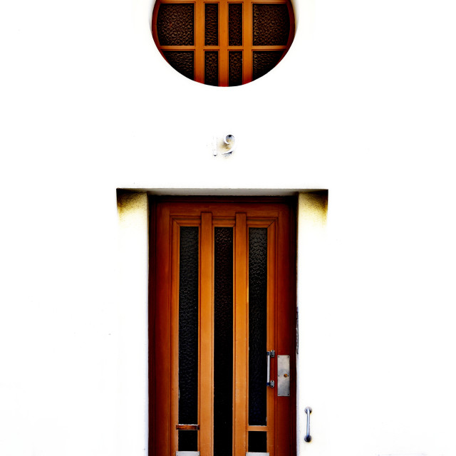 "An art deco door" stock image