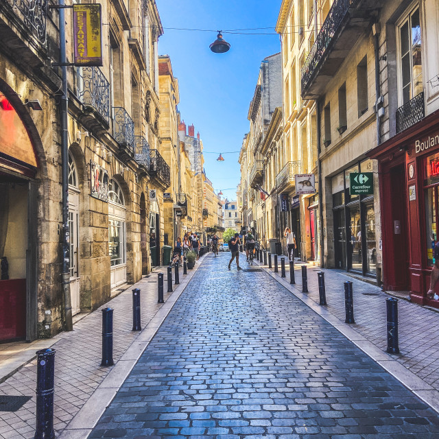 "Bordeaux streets" stock image