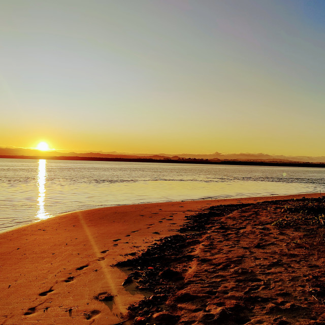 "Fijian Sunrise 1" stock image