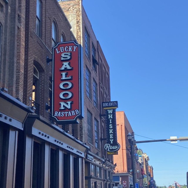 "The Lucky Saloon- Music Row- Nashville, TN" stock image