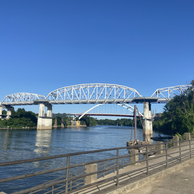 "Cumberland River front- Nashville, TN" stock image