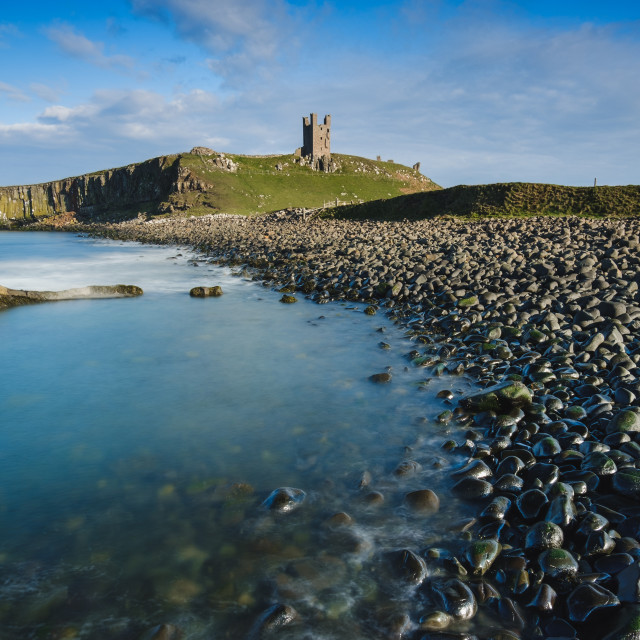 "Dunstanburgh Castle, Northumberland" stock image