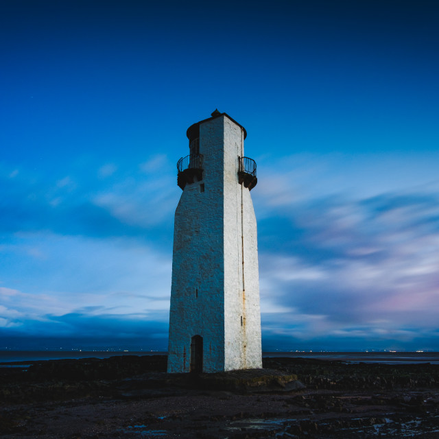 "Southerness Lighthouse, Dumfries and Galloway, Scotland" stock image