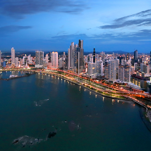 "Vista Panama y su bahia" stock image