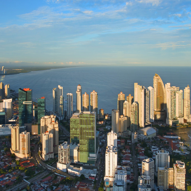 "Panama con vista al oceano Pacifico" stock image