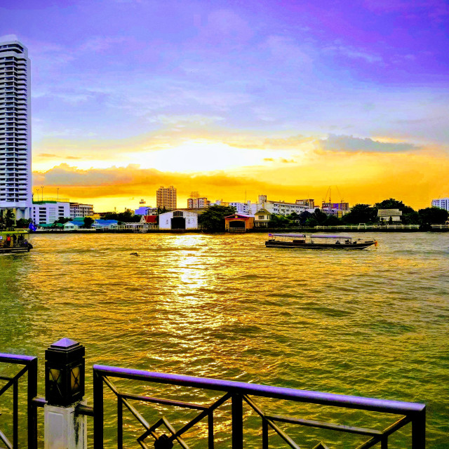 "Bangkok Sunset" stock image