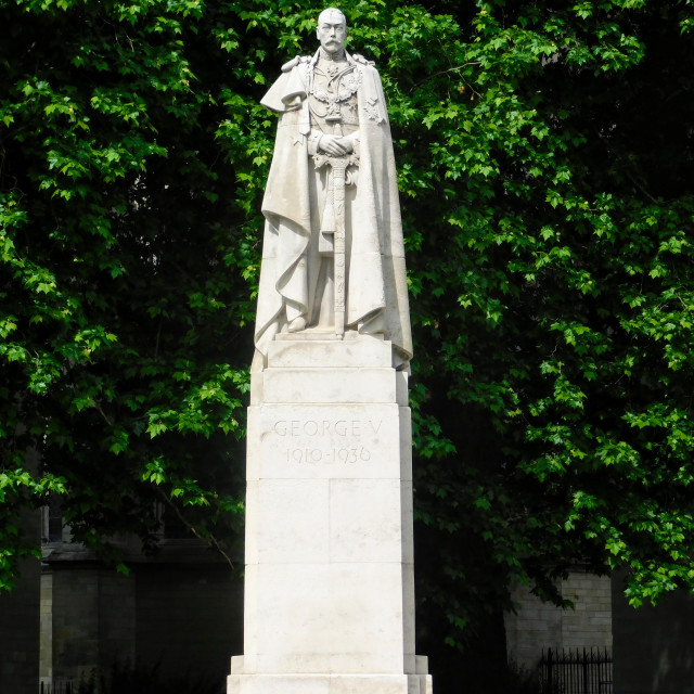 "Statue of King George V" stock image