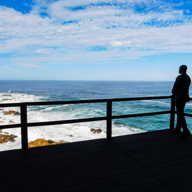 "Indian Ocean at Mossel Bay, South Africa" stock image