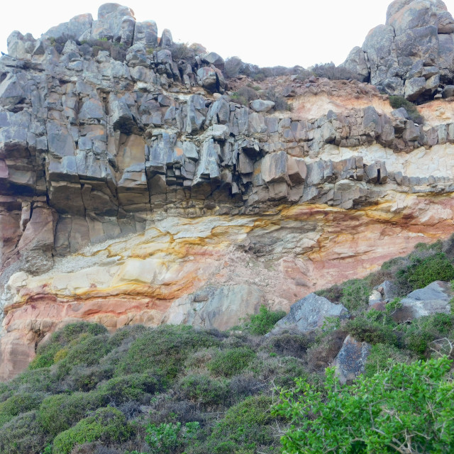 "Mossel Bay Cliffs 2" stock image