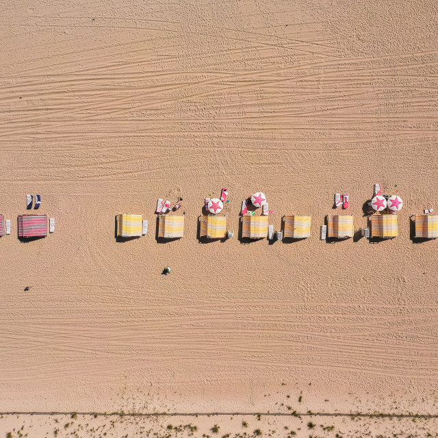 "Cabana Days at Cape May" stock image