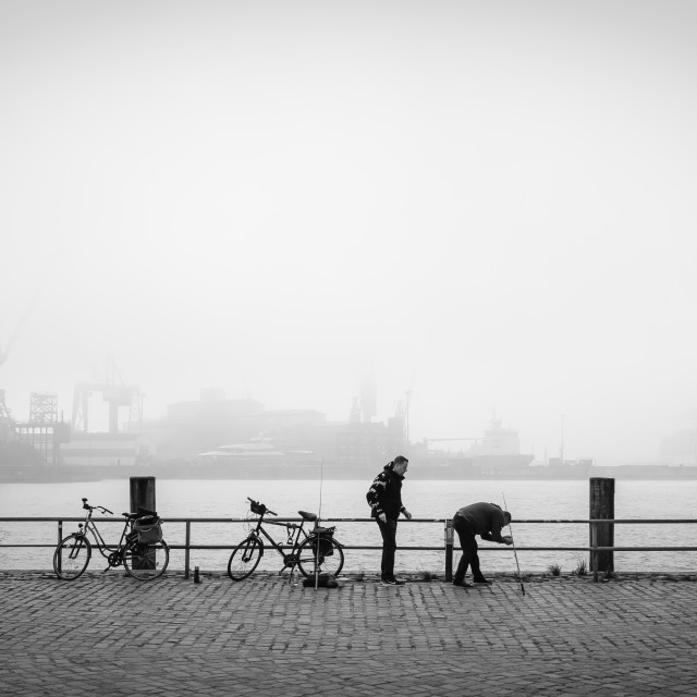 "Elbe mist" stock image