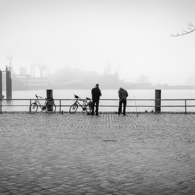 "Elbe mist" stock image