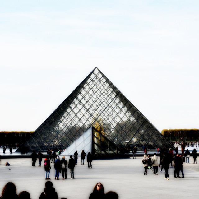 "The Yard of the Louvre" by Amit Mendelsohn - $60.98 "The Yard of the Louvre" stock image