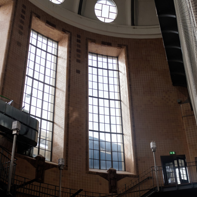 "Elbe Tunnel Hall" stock image