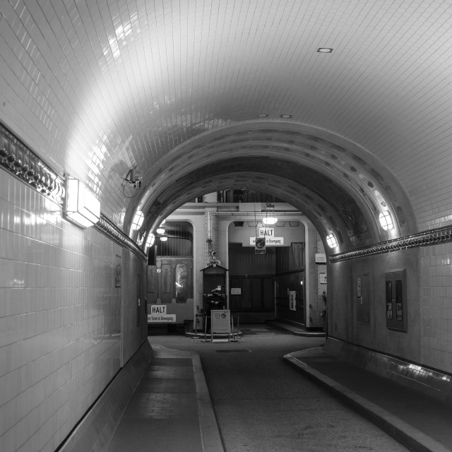 "Elbe Tunnel Lift" stock image