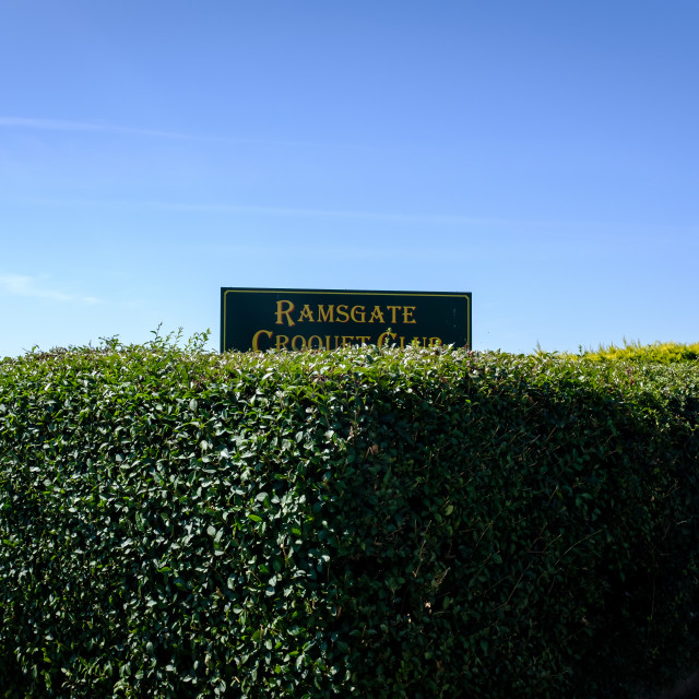 "Ramsgate Croquet Club" by Duncan Palmer - $18.50 "Ramsgate Croquet Club" stock image