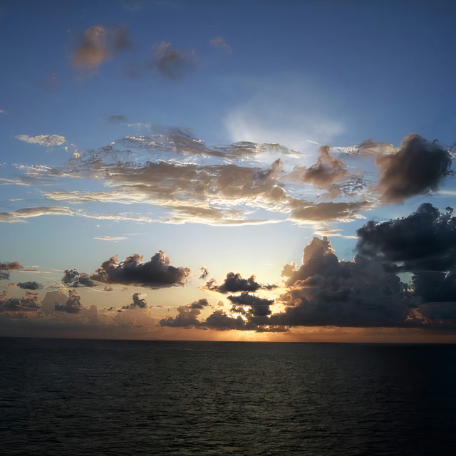 "Caribbean Clouds 2" stock image