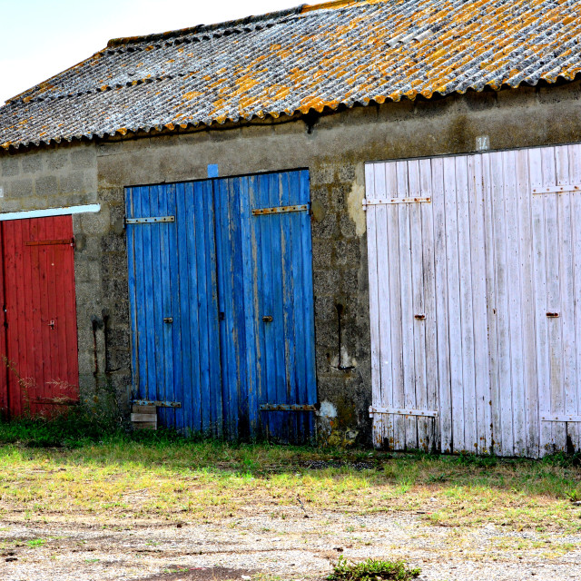 "Patriotic barn" by Amit Mendelsohn - £50.00 "Patriotic barn" stock image