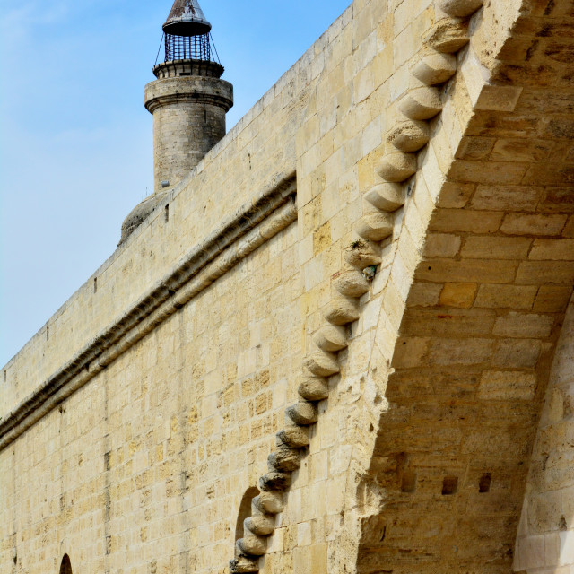 "The walls of Aigue Mort" by Amit Mendelsohn - £50.00 "The walls of Aigue Mort" stock image