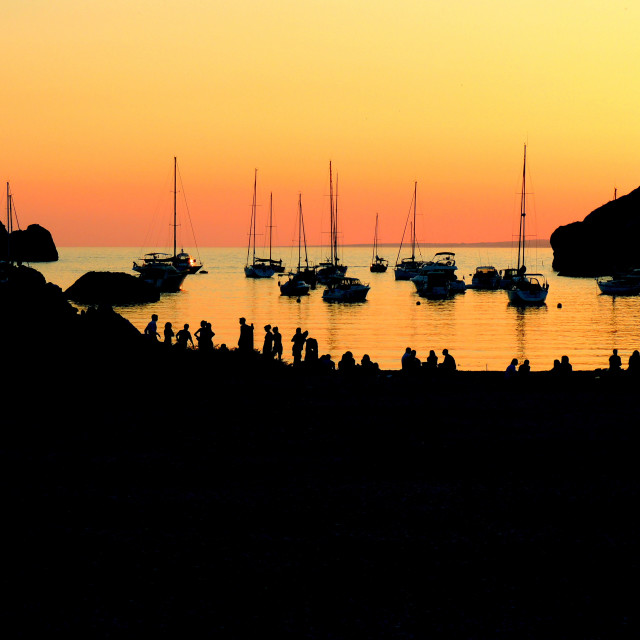 "Frioul Island - marseille - at sunset" stock image