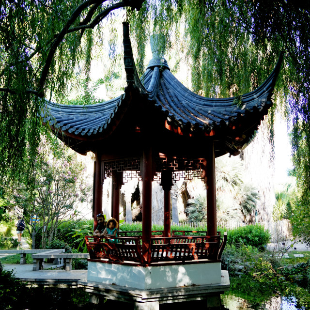 "A cabin in the pond" stock image