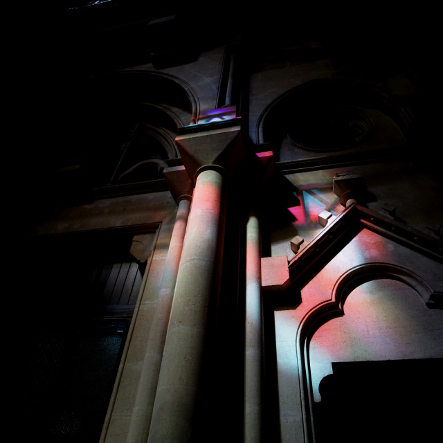 "The reforme church - light fantastic" by Amit Mendelsohn - £50.00 "The reforme church - light fantastic" stock image