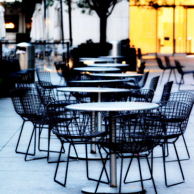 "A yard for coffee" by Amit Mendelsohn - £50.00 "A yard for coffee" stock image