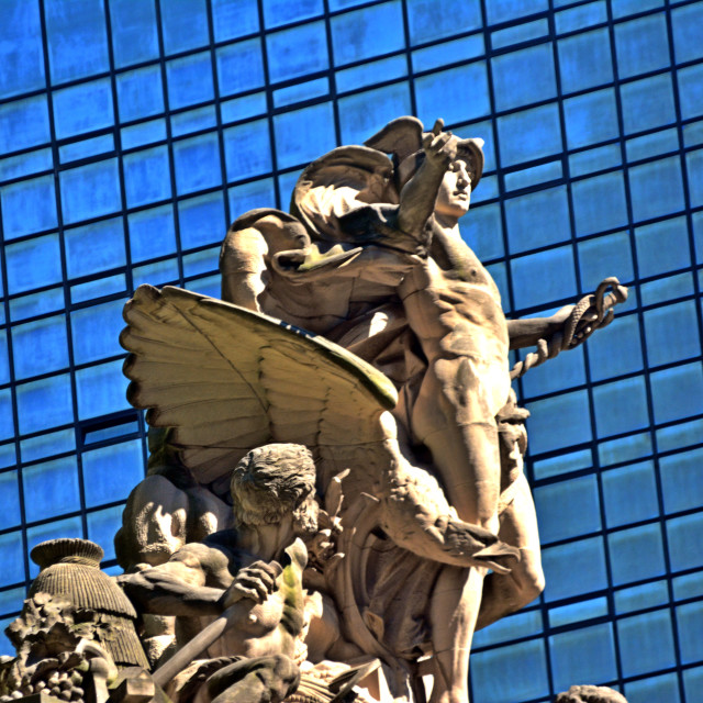 "Statue in NYC" by Amit Mendelsohn - £50.00 "Statue in NYC" stock image