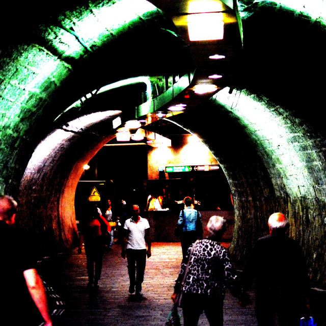 "The tunnel to the market" by Amit Mendelsohn - £50.00 "The tunnel to the market" stock image