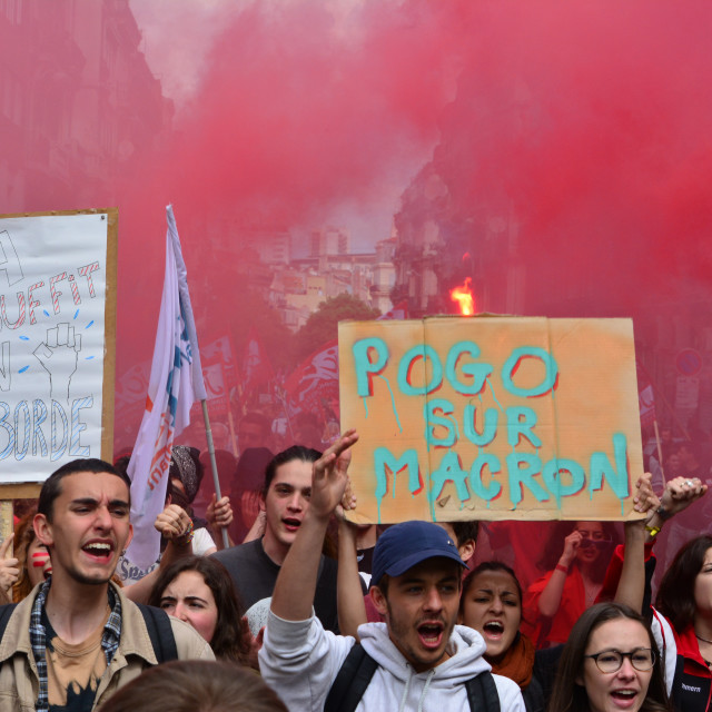 "Students demonstration - France" by Amit Mendelsohn - £50.00 "Students demonstration - France" stock image