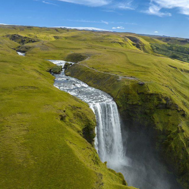 "Skógafoss Waterfall" by Dimitris Tzankatian - $74.73 "Skógafoss Waterfall" stock image