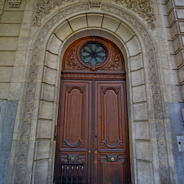 "A front door to a building" by Amit Mendelsohn - £50.00 "A front door to a building" stock image