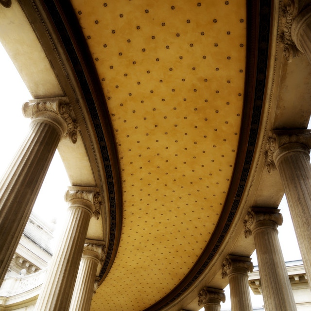 "the corridor ceiling - Longchamp palace" by Amit Mendelsohn - £50.00 "the corridor ceiling - Longchamp palace" stock image