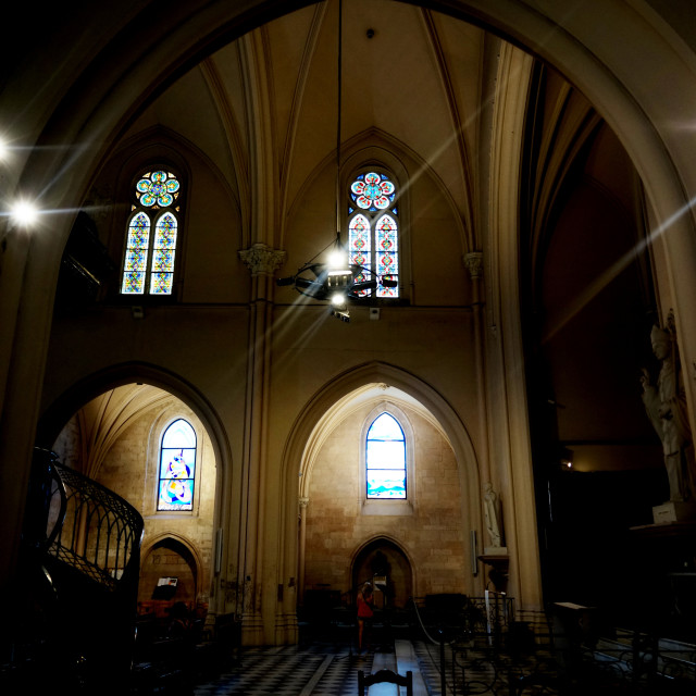 "St. Ferréol church - old port" by Amit Mendelsohn - £50.00 "St. Ferréol church - old port" stock image