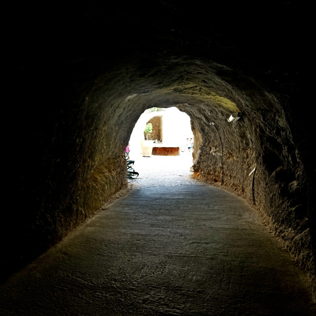 "Light in the end of the tunnel" by Amit Mendelsohn - £50.00 "Light in the end of the tunnel" stock image