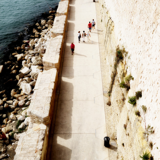 "Walking around the fort" by Amit Mendelsohn - £50.00 "Walking around the fort" stock image