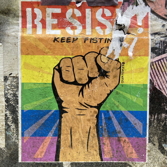 "Protest" by Tim Constable - £5.00 "Protest" stock image