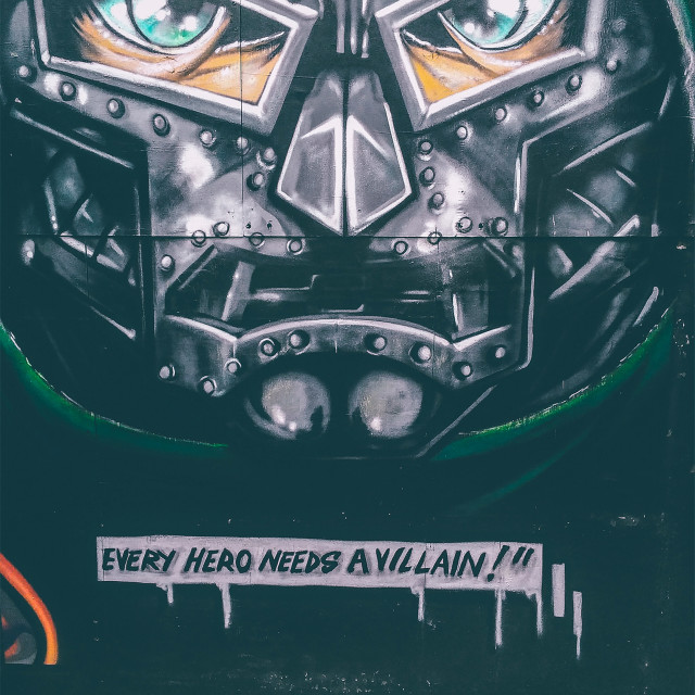 "Villain" by Tim Constable - £5.00 "Villain" stock image