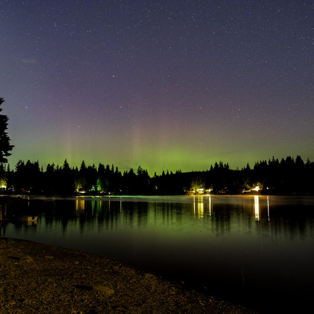 "Aurora Visits Duvall" stock image