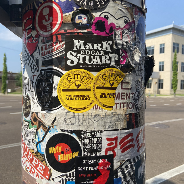 "Light pole in front of Sun Studios- Memphis, TN" stock image