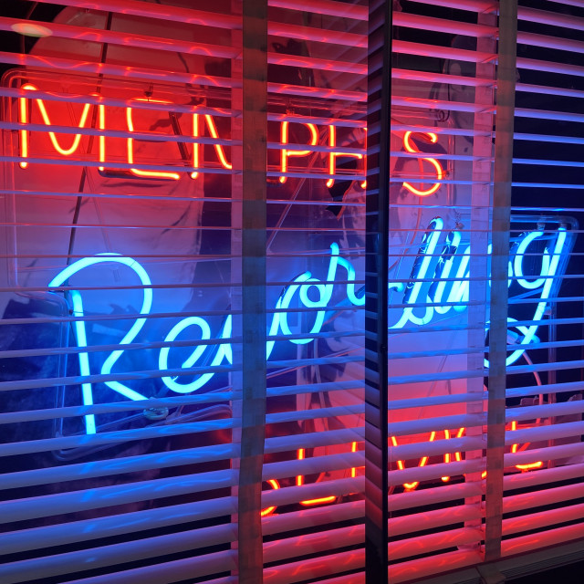 "Memphis Recording Service neon sign-Sun Studios" stock image