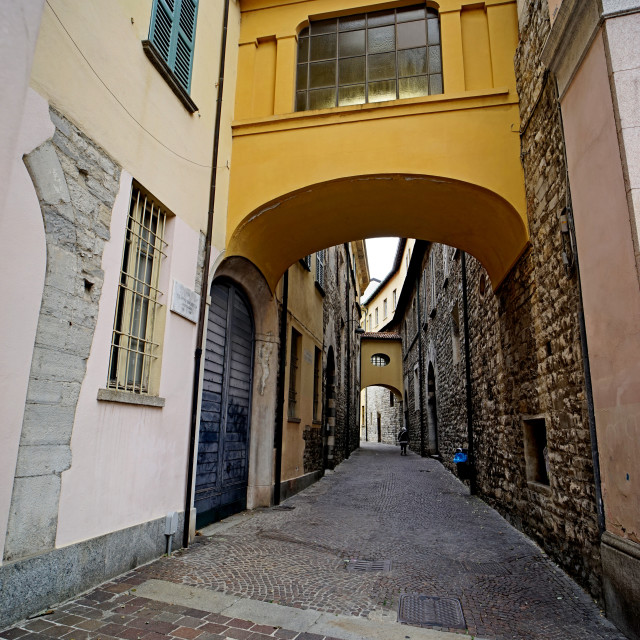 "An alley - Como, Italy" stock image